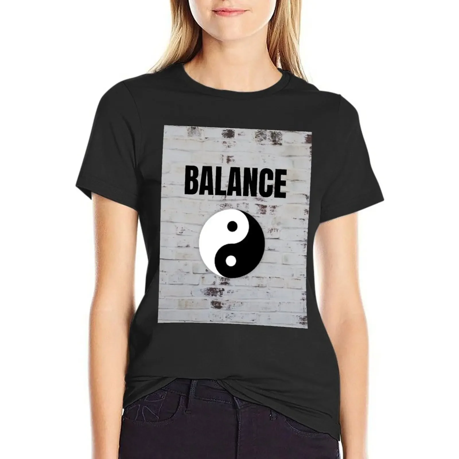 

Футболка Инь Ян, милые топы, летняя одежда, винтажная одежда с графикой, женская футболка