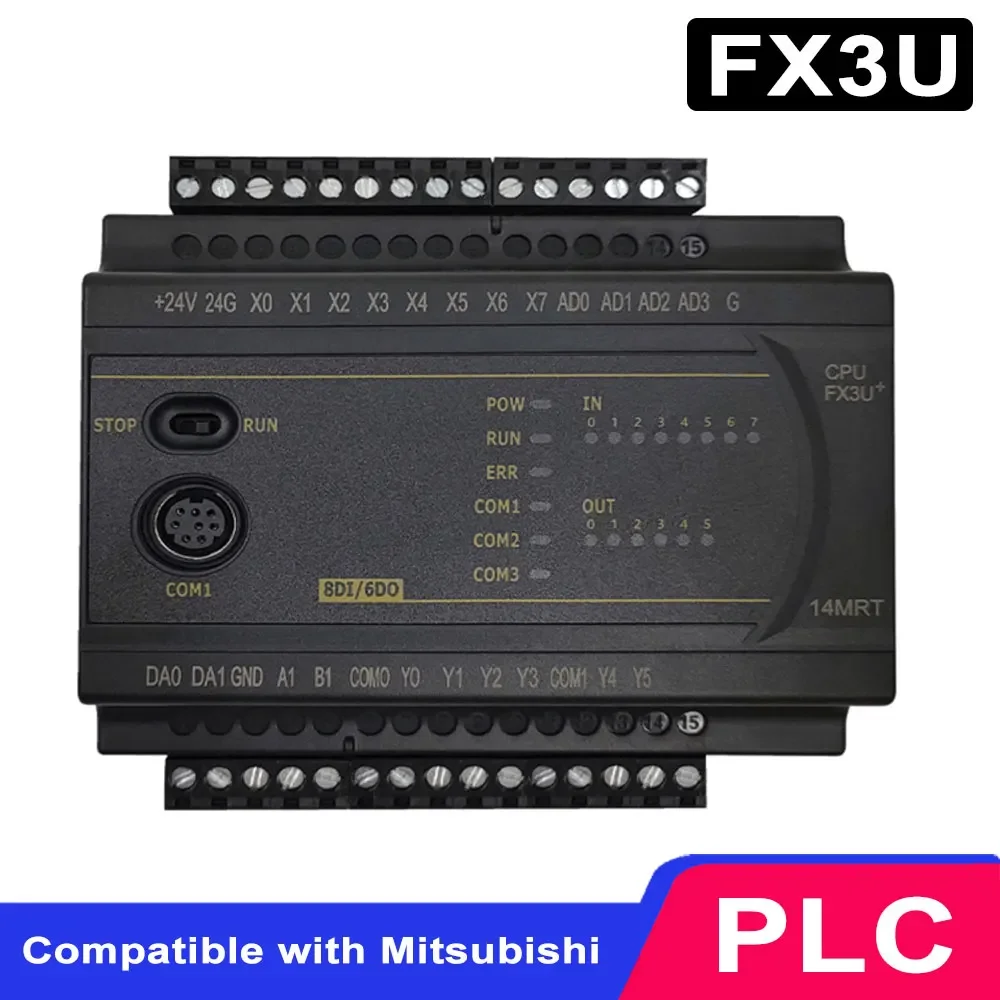 

ПЛК FX3U 14, 24, 32, 40, 60, 64, совместимый с Mitsubishi
