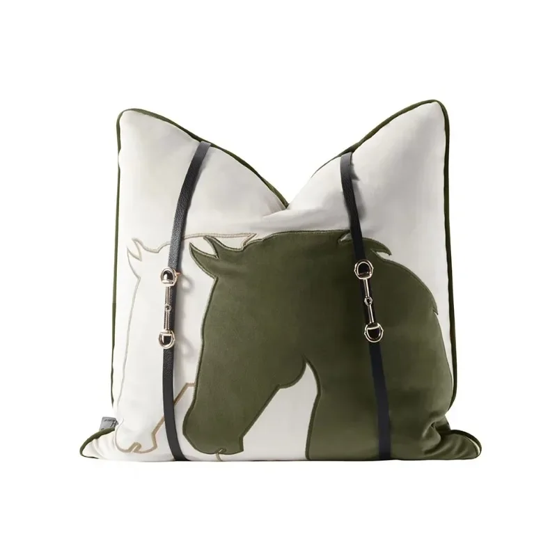 Sheepskin pad, with decorative belt, without throw pillowcase, convenient, comfortable and durable
