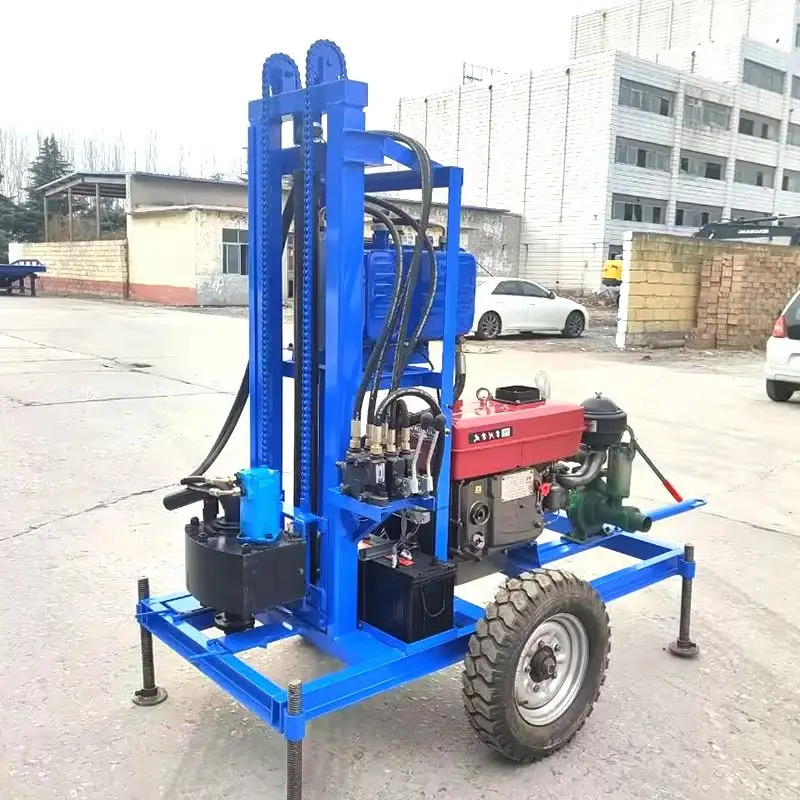 

Customized 30HP Wheeled Hydraulic Drill 180m Precision Diesel Water Well Drilling Rig