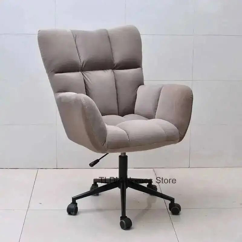 Comfortable Chair Household Furniture Computer Modern Office Simple Lifting Rotatable Cloth Chairs Lazy Small Study Office Chair