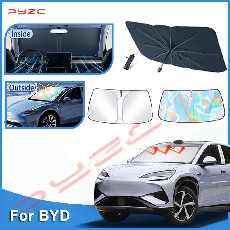 Солнцезащитный экран на лобовое стекло для BYD Sealion 7 Sea Lion 07 EV 2024 2025 2026 2027, защита от УФ-излучения, автозапчасти
