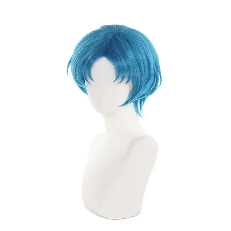 عالية الجودة بحار ميركوري ميزونو عامي شعر مستعار تأثيري على غرار قصيرة سماوي الأزرق مقاومة للحرارة الاصطناعية الشعر أنيمي الباروكات + غطاء شعر مستعار #4