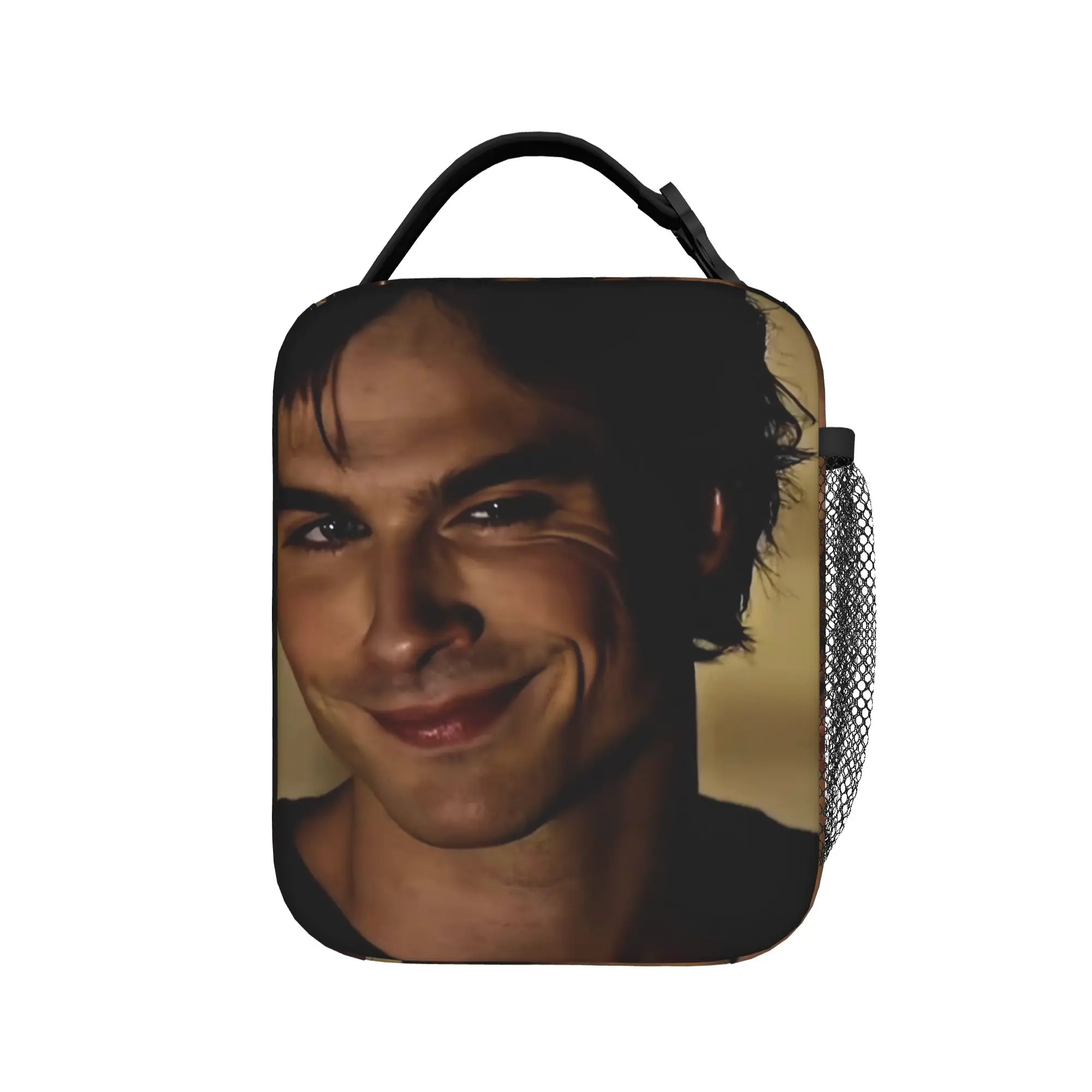 The Vampire Diaries Resuable Movie Lunch Bag Outdoor Picnic Portable Insulated Thermal Tote Handbags For Child Oxford Cooler Bag