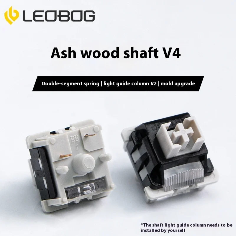 LEOBOG Ash Wood Switch V3 Bingpo Switch Chive Yellow Switch Building Block Switch Hot Swap Mechanical Keyboard Switch