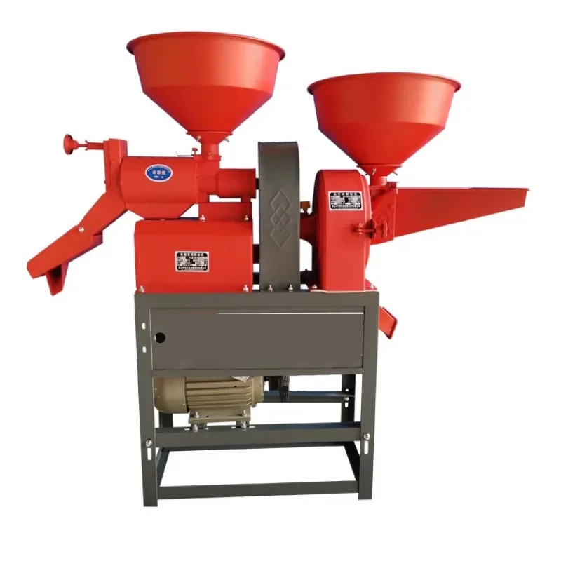 Household Small Rice Milling Machine Vertical Paddy Husking Apparatus Paddy Shelling Polished Rice Processing Equipment