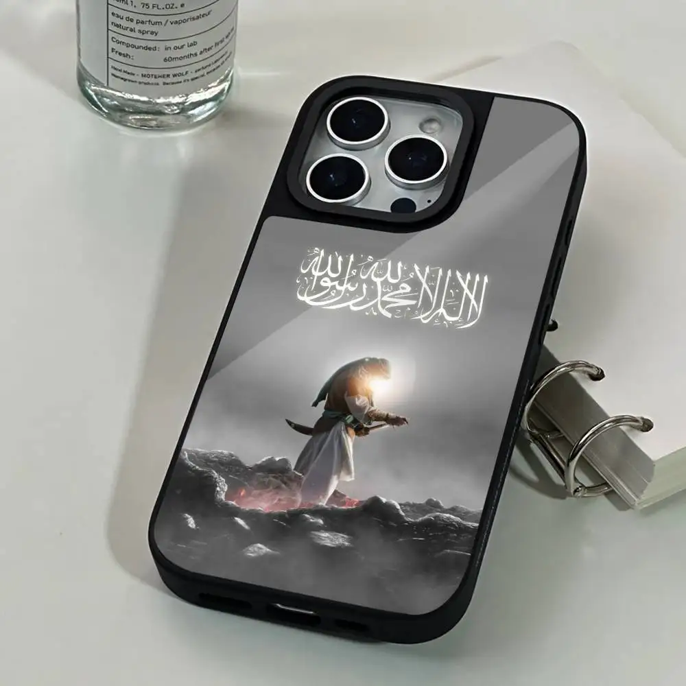 حافظة هاتف I-Imam H-Hussain S-Shia Ali لهاتف iPhone 14,16,15,13,17,12,Plus,Pro,Max Magnetic لغطاء Magsafe بلوري #2