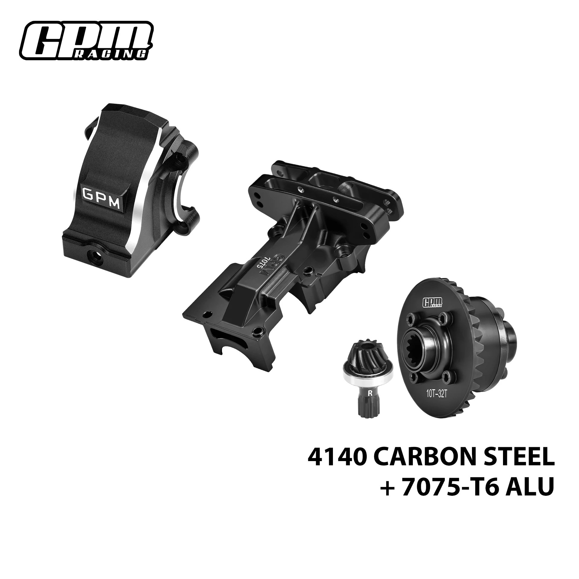 GPM 4140 CARBON STEEL + 7075 ALLOY REAR COMPLETE DIFFS & UPPER BULKHEAD & DIFFS HOUSING