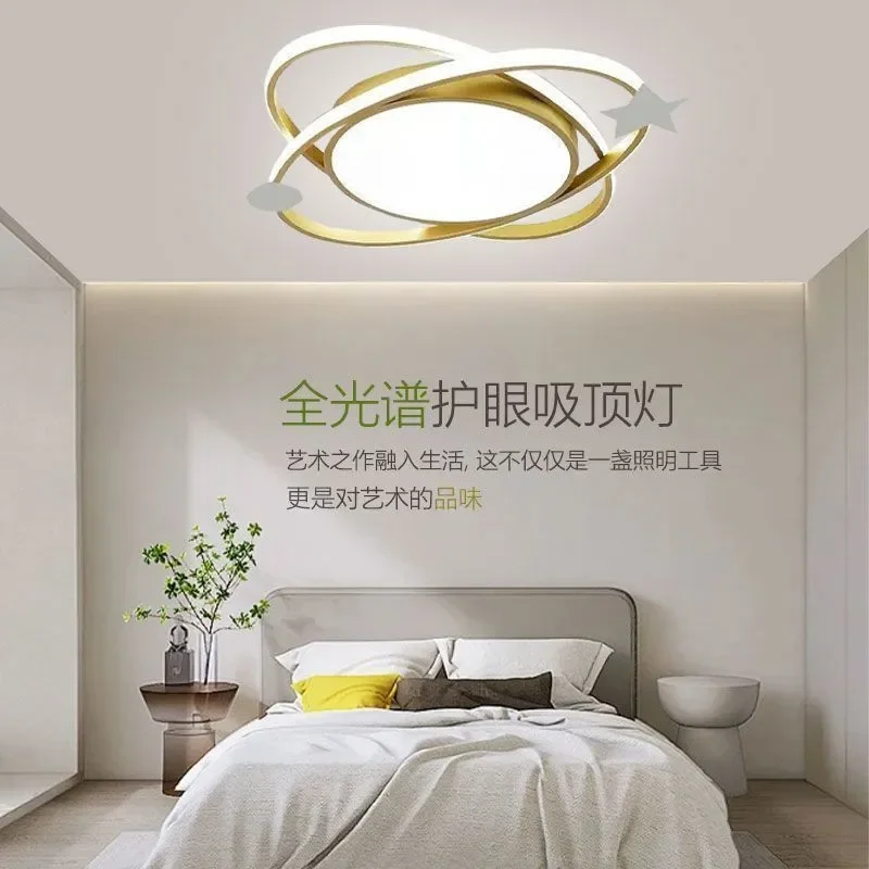 for LED Eye Protection Full Spectrum Ceiling Light for Dining Room Bedroom Modern Nordic Study Home Intelligent Voice Control