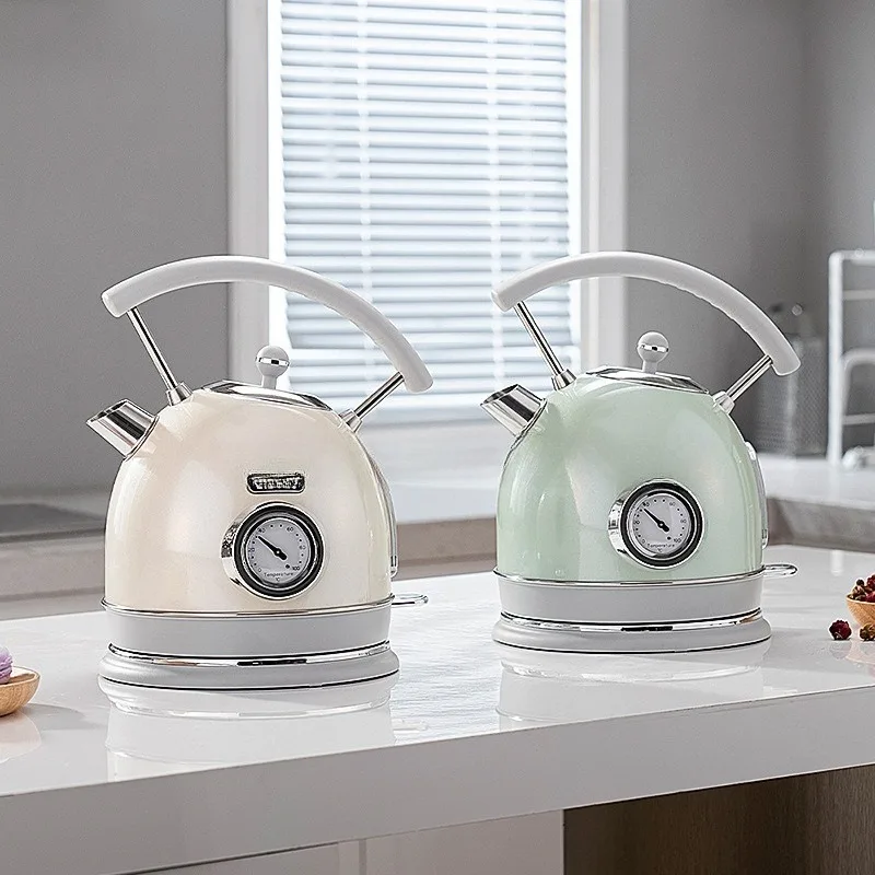 Household electric kettle 304 stainless steel automatic power failure retro kettle large capacity