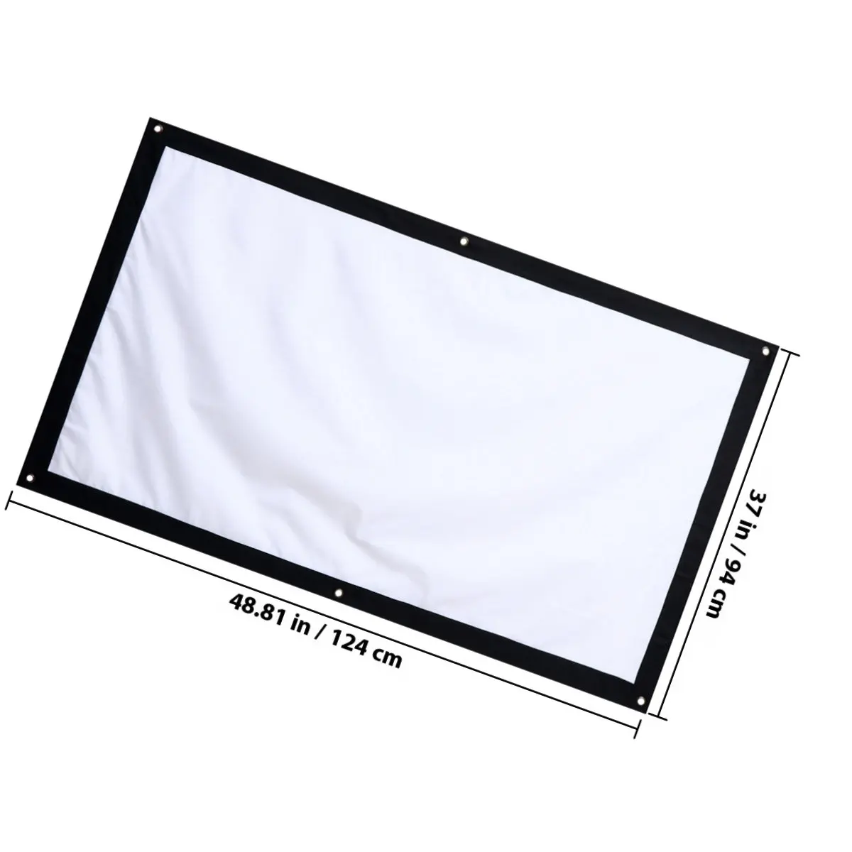 1Pcs Portable Projector Screen Foldable Projection Screen for Home Cinema Outdoor Movies Conferences Weddings Events