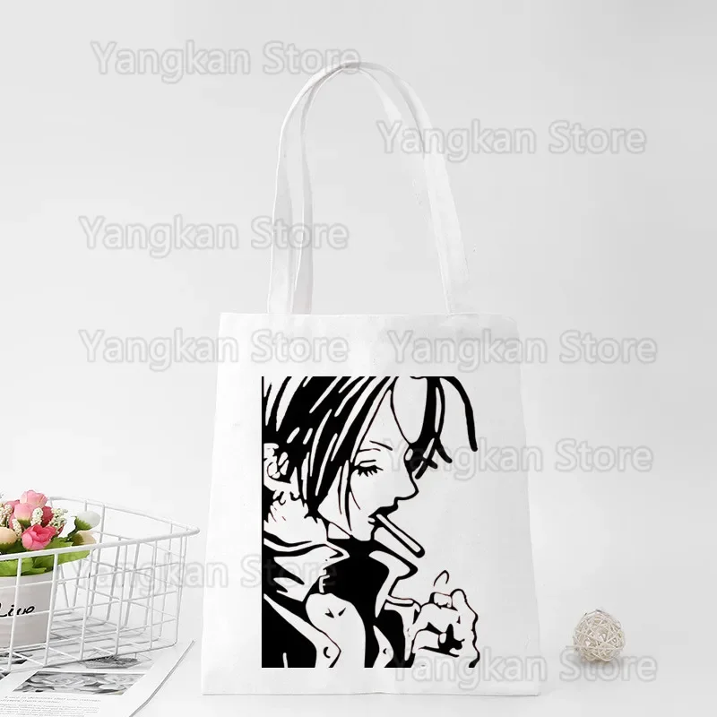 

Anime Nana Osaki Manga Shopping Bag Shopper Eco Canvas Cotton Shopper Bolsas De Tela Bag Shoping Reusable Sacolas