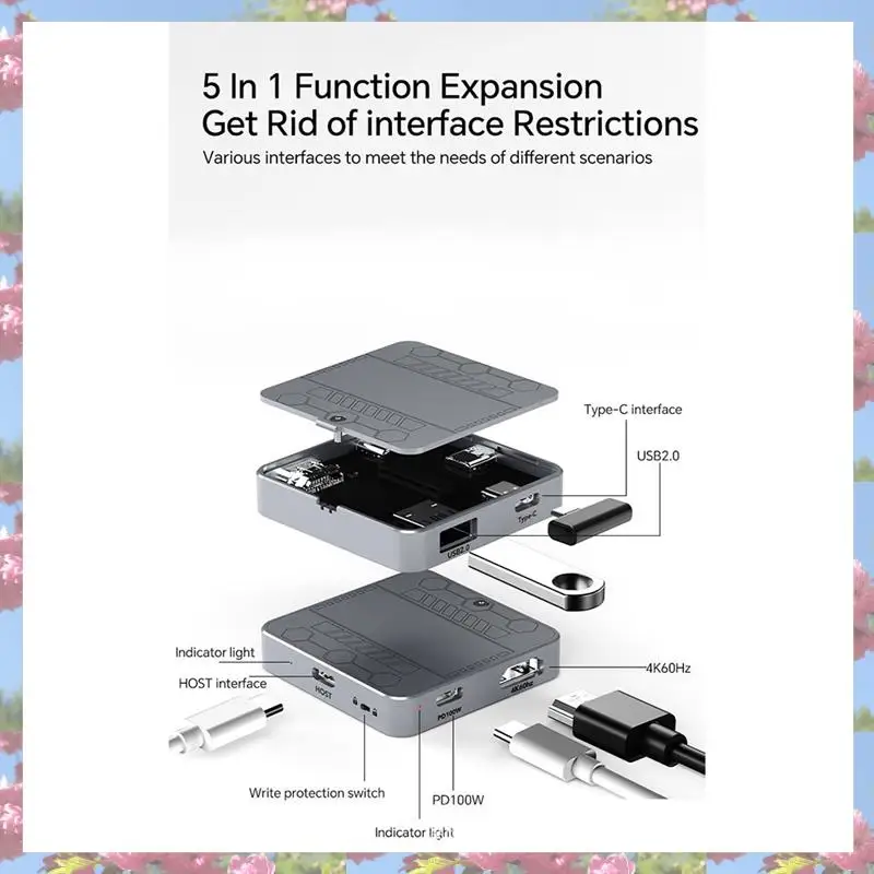 Top Sale M.2 Nvme 2230 Enclosure Projection Hard Drive Box For Mobile Phones And Computers