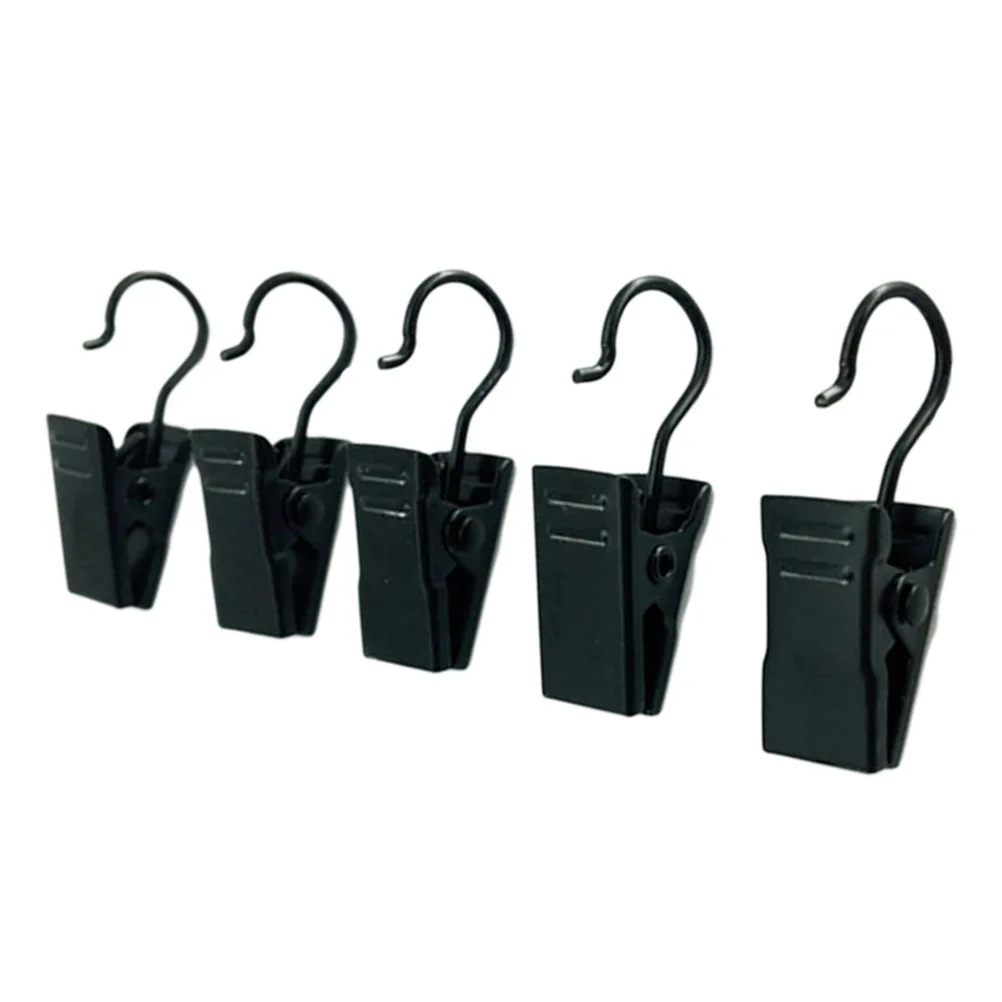 

60Pcs Curtain Clips Premium Iron Clip Ring for Drapery Panels Easy Install No-Slip Hook Design Compatible with Small Tabs