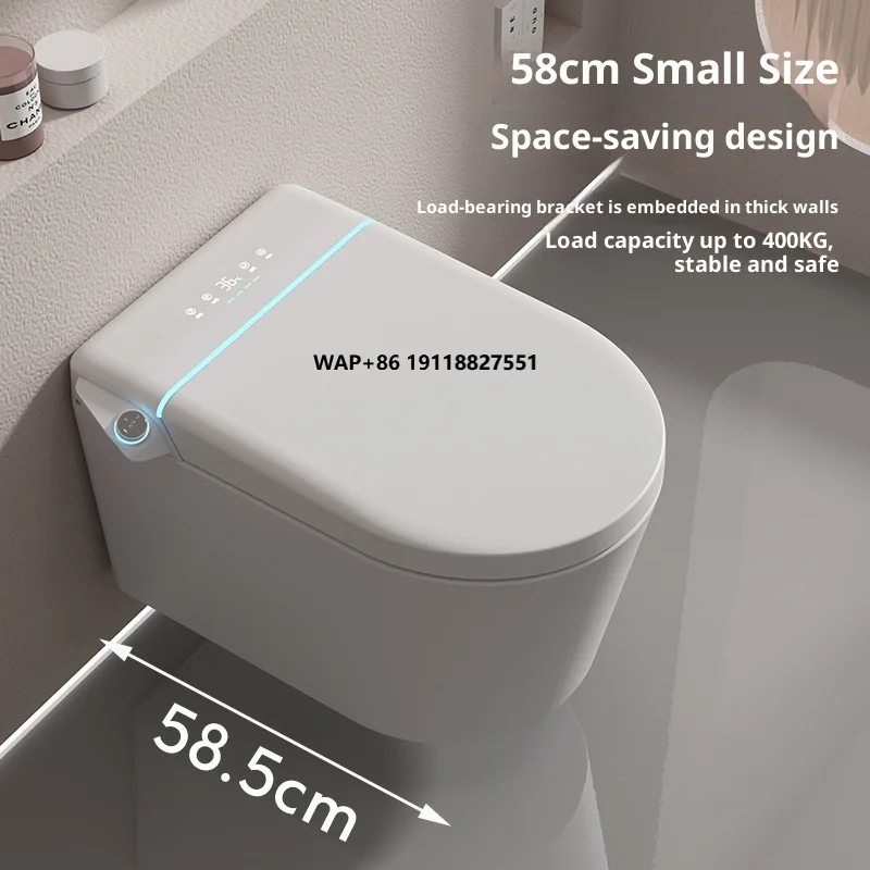 

Wall Function Colored Sensor Hung Mounted Automatic Full Black Outlet Mount Closet Intelligent Wc Shaped Electric Toilet