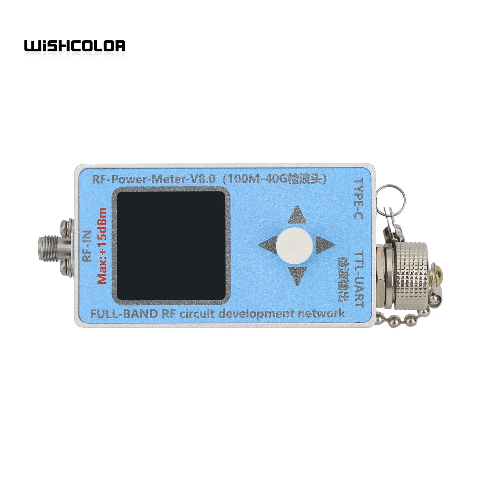 Imagem -02 - Wishcolor-medidor de Energia rf Microondas Tela Tft com Cabo tipo c Banda Ultra Larga Rf-power-meter-v8.0 40ghz