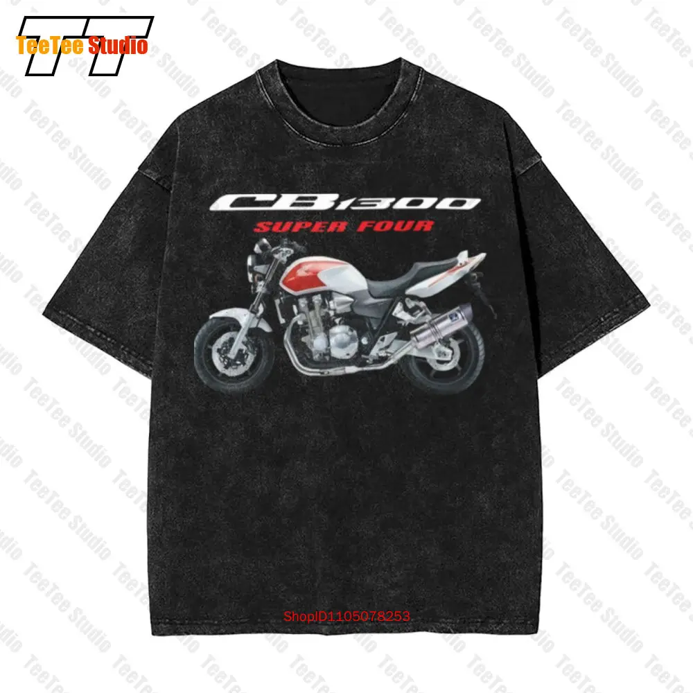 

Винтажная футболка большого размера Cb 1300, супер четыре мотоцикла 1Z89