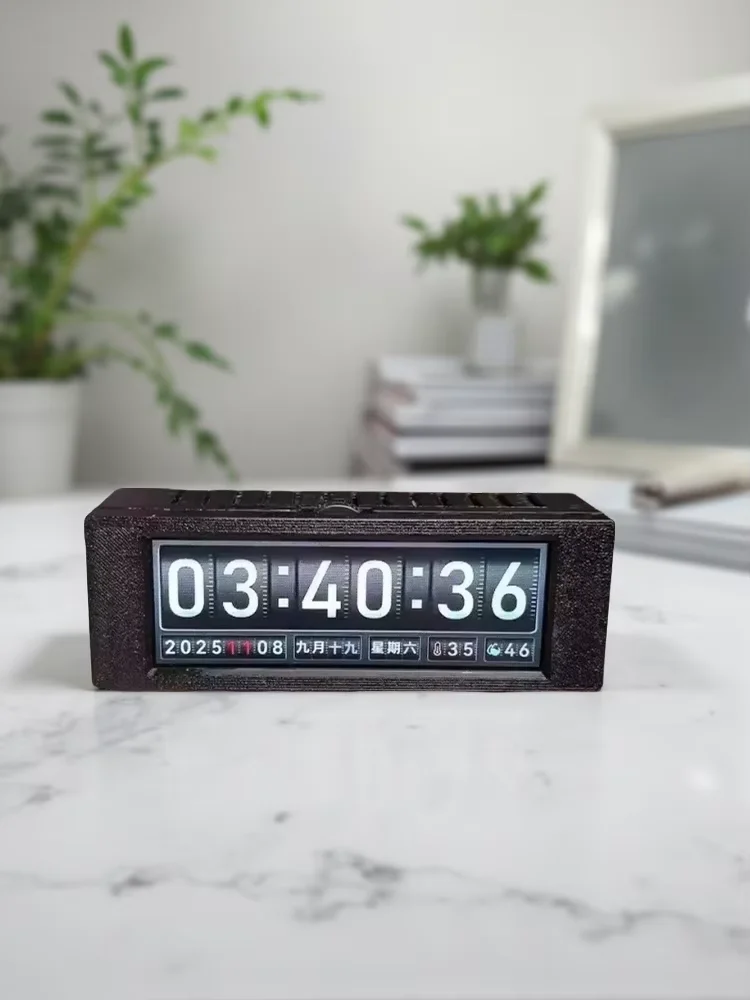 3D Printing Page Turning Clock, Music Spectrum, Built-in WiFi for Networking