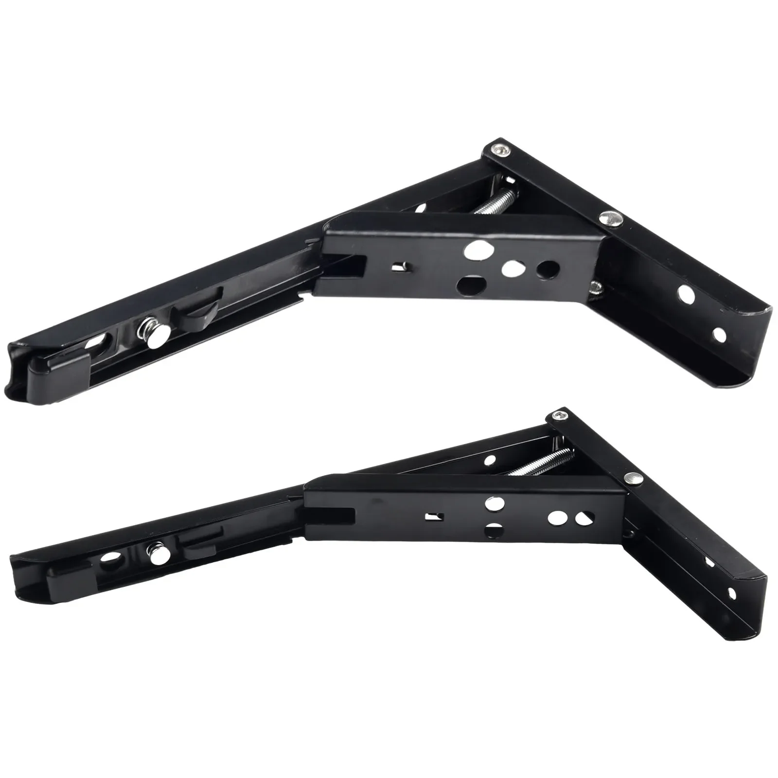 

Folding Bracket Wall Mounted Shelf Bracket Heavy Duty Support Shelf Hinge Accessories Work Bench Partition Triangular Support