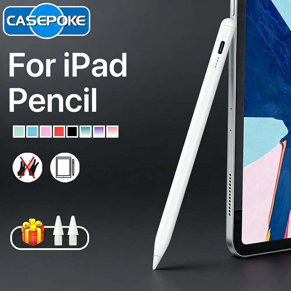 

Стилус 2025 для Apple Pencil для iPad Pro 13 11th M4 M5 12.9 Air 11 M3 M2 A16 10 9 8 Air 5 4 Mini 6 7 Аксессуары для планшетных ручек
