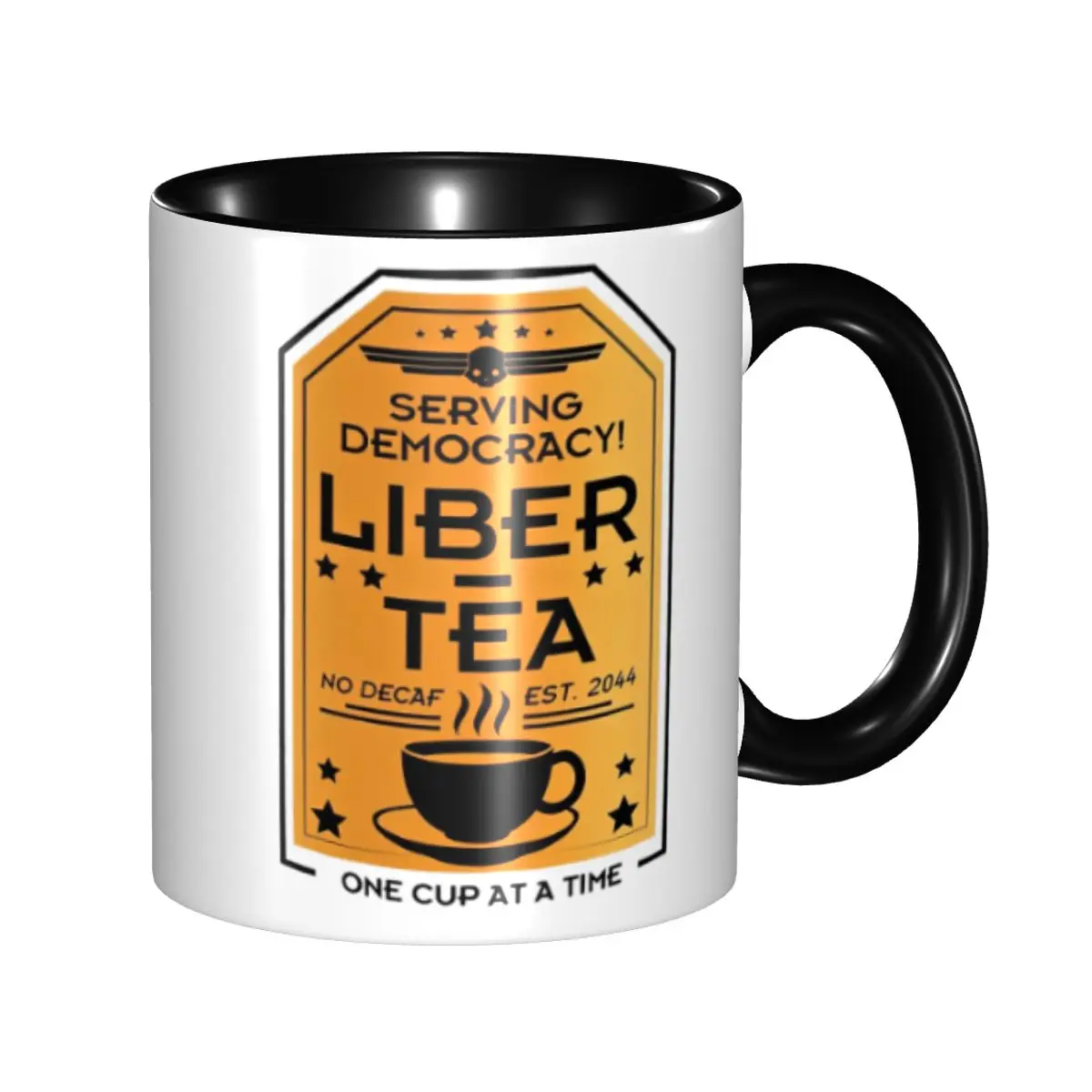 Helldivers 2 Liber-Tea Mug Morning Cup Of Liber-Tea Cups Helldivers Taste Democracy Mugs