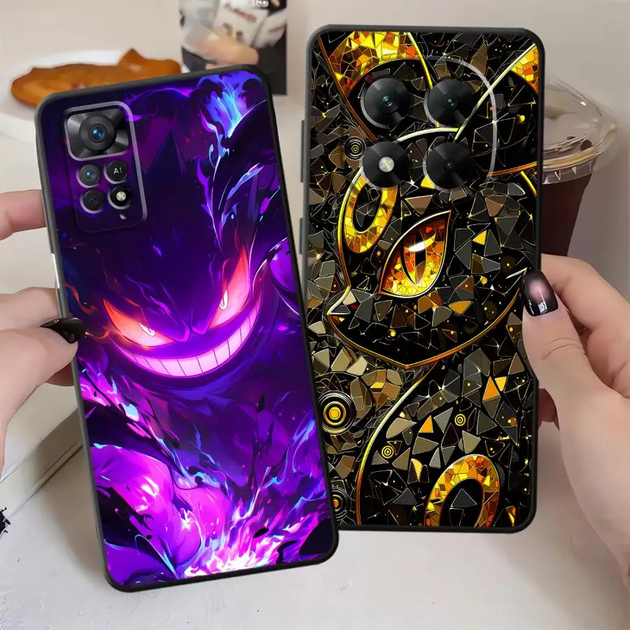 P-PokemonS GengarS Eevee Case for Xiaomi Redmi Note 15 Pro Plus A7 12 K40 11 A5 A1 A2 A3 Note 14 13 A15 K60 15A Phone Cover - view 2