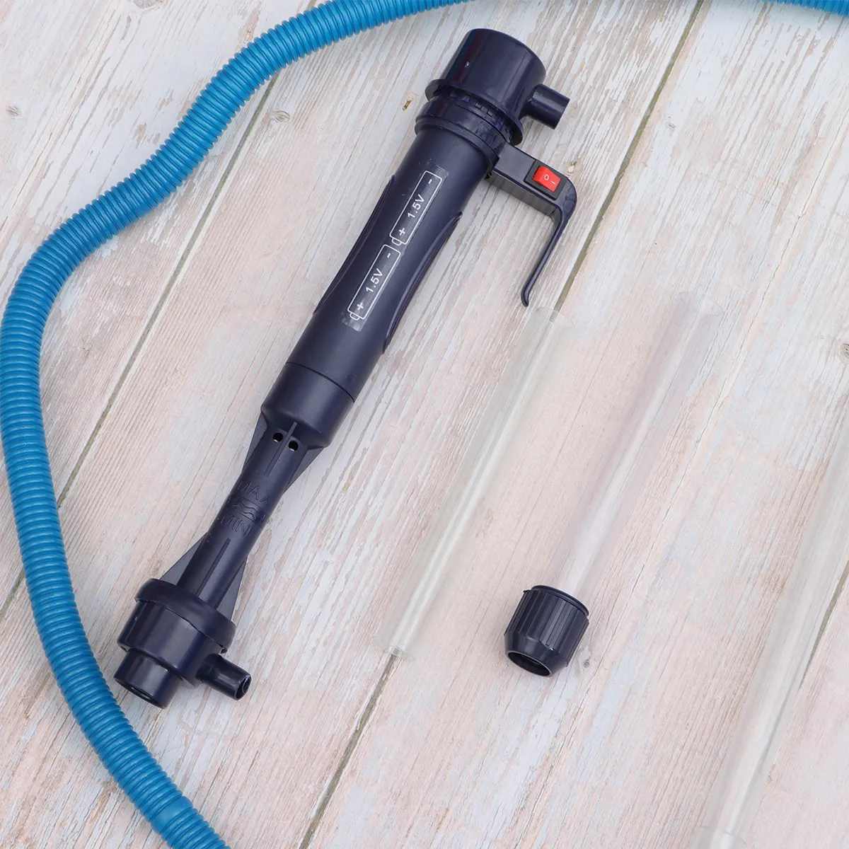 

Электрический пылесос для аквариума, темно-синий, телескопический, с сифоном, для очистки гравия и фильтрации воды, беспроводной, для замены воды