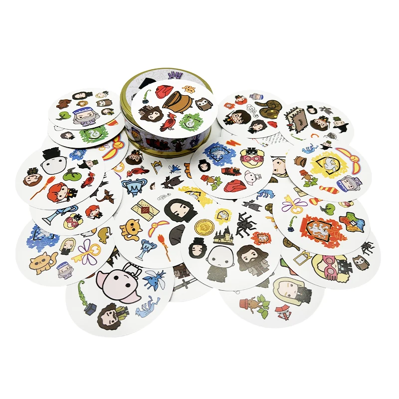 Juegos de cartas Spo It, encontrar diferentes juegos de cartas, juegos de mesa Doble Box para niños, estaño interactivo inteligente