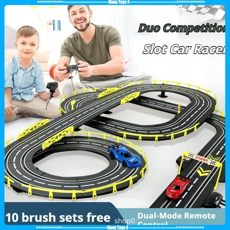 

Электрический пульт дистанционного управления, гоночная игрушка для мальчиков, ручной электрический пульт дистанционного управления, дорожка для двух человек, интерактивная игрушка для родителей и детей G