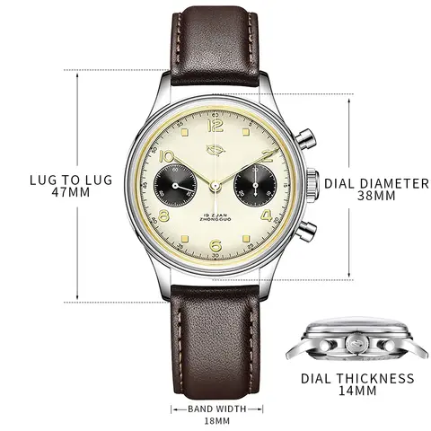 10 best sales 38 mm kronograf - №10