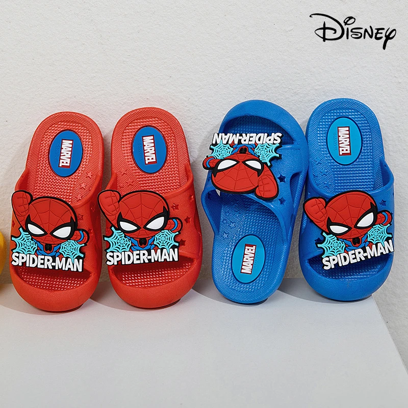 Disney Children\'s Slippers Cartoon Spiderman Boys\' Summer Home Shoes Boys Sandals Waterproof Anti-slip Kids Garden Shoes