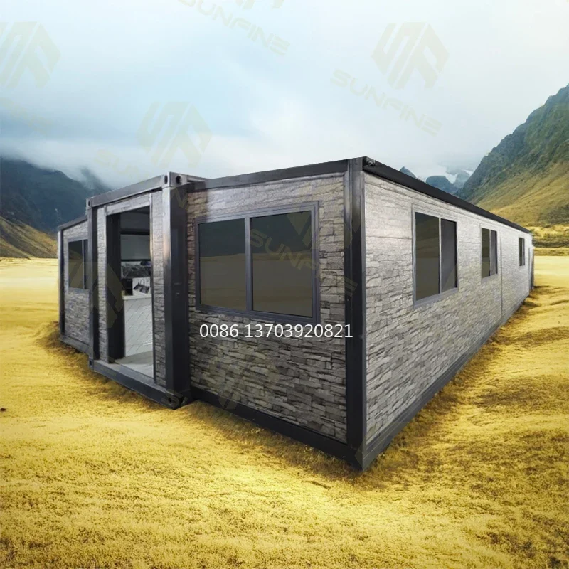 20FT Prefabricated Expandable Portable Container House Granny Flat Tiny Cabin Capsule Home for Living Office Use