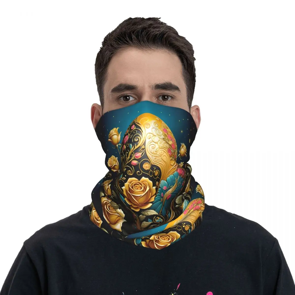 Easter Egg Scarf Neckerchief Neck Face Mask Polyester