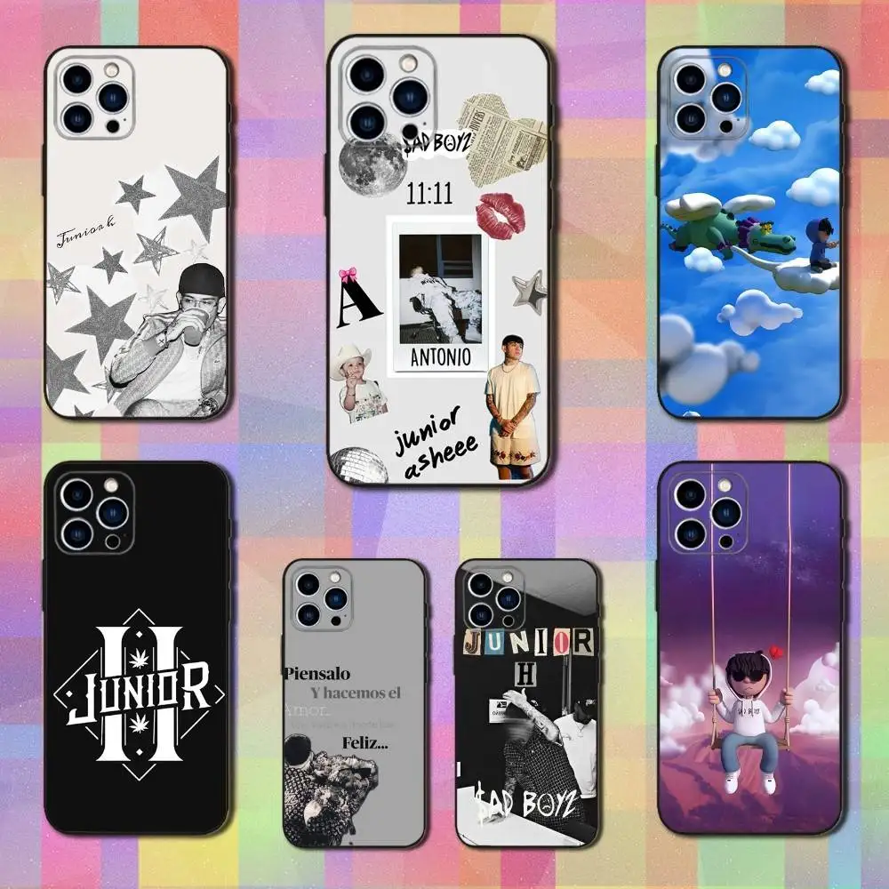 

Hot Singer J-Junior-H Phone Case For iPhone 16,15,14,13,12,11 Plus,Pro Max,XS,X,XR,SE,Mini,8,7,Soft Silicone Black Cover