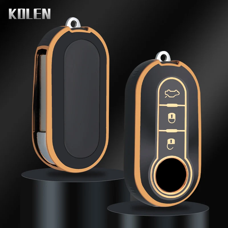 TPU Auto Flip Folding Key Case Cover Shell Anhänger für Fiat Ducato Panda Punto Lancia Musa für Citroen Jumper für Peugeot Boxer