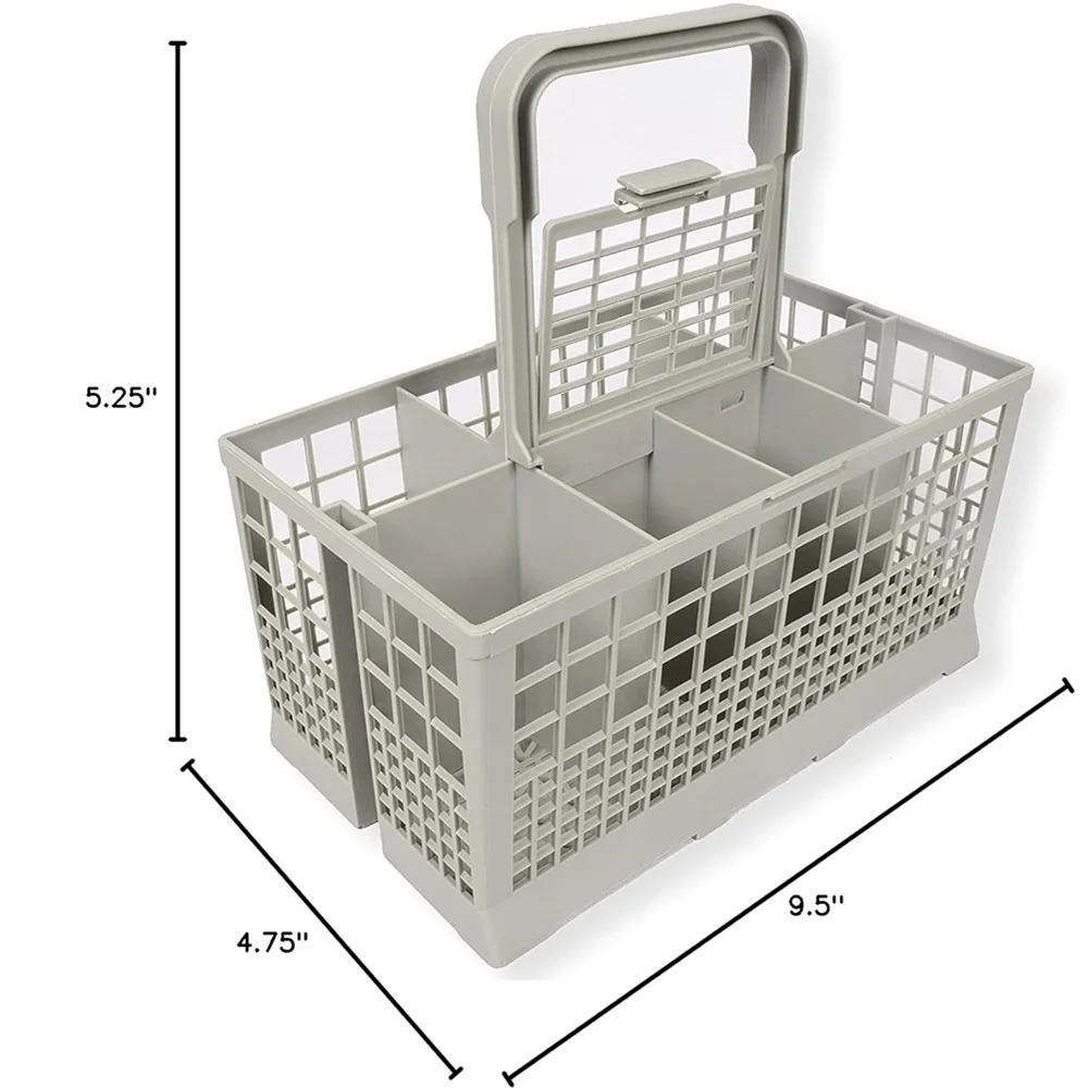 Universal Dishwasher Cutlery Basket compatible with Kenmore, Whirlpool, Bosch, Maytag, KitchenAid, Maytag, Samsung, GE, and more