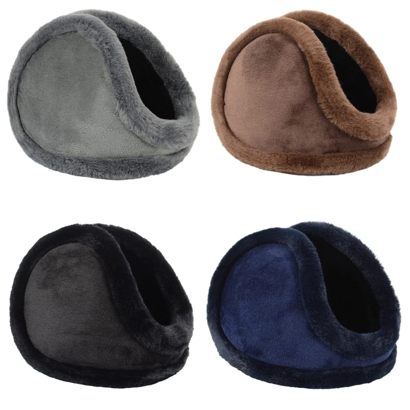 Soft Plush Thicken Ear Warmer Women Men Cold Proof Winter Earmuffs Solid Color