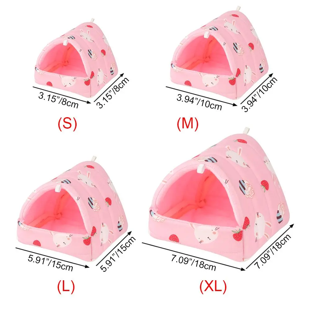 Comfortable Hamster House Small Animal Sleeping Bed Soft Guinea Pig Nest Warm Mat Mini Cage For Rabbit Squirrel Mat view 6