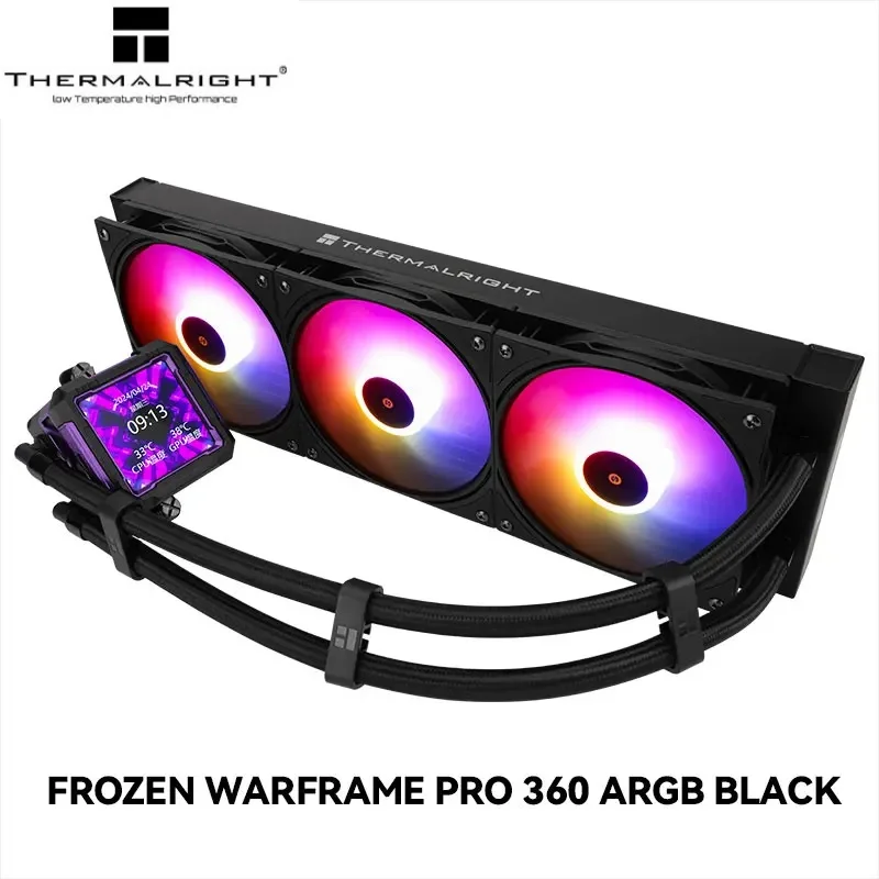 

Thermalright FROZEN WARFRAME PRO 360 ARGB All -in -one water cold radiator，Rotatable LCD display screen, supporting LGA1700/AM5