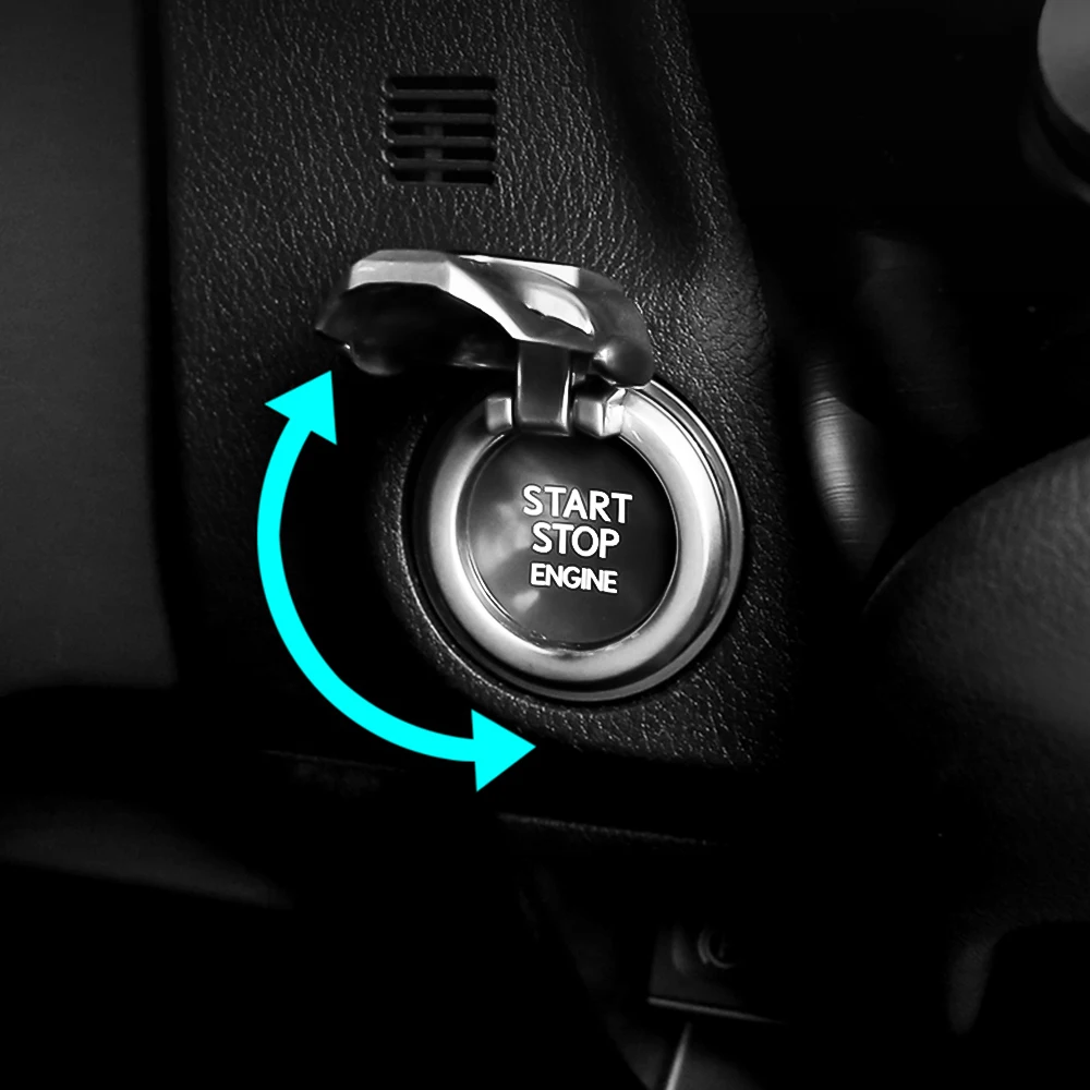 For Skoda Virs Car Engine Ignition Button Switch Button Cover Interior Accessories Fabia Rapid Octavia Kamiq Karoq Kodiaq