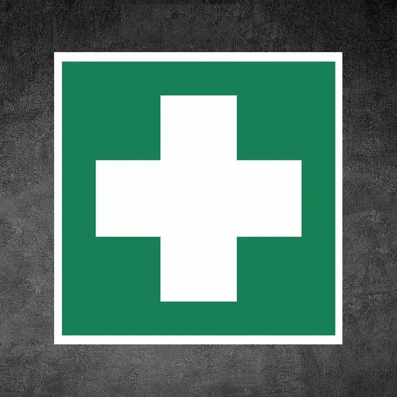 

Аптечка первой помощи, автомобильная наклейка, самоклеящаяся наклейка для автомобильного заднего окна и бампера, водонепроницаемая наклейка Y216