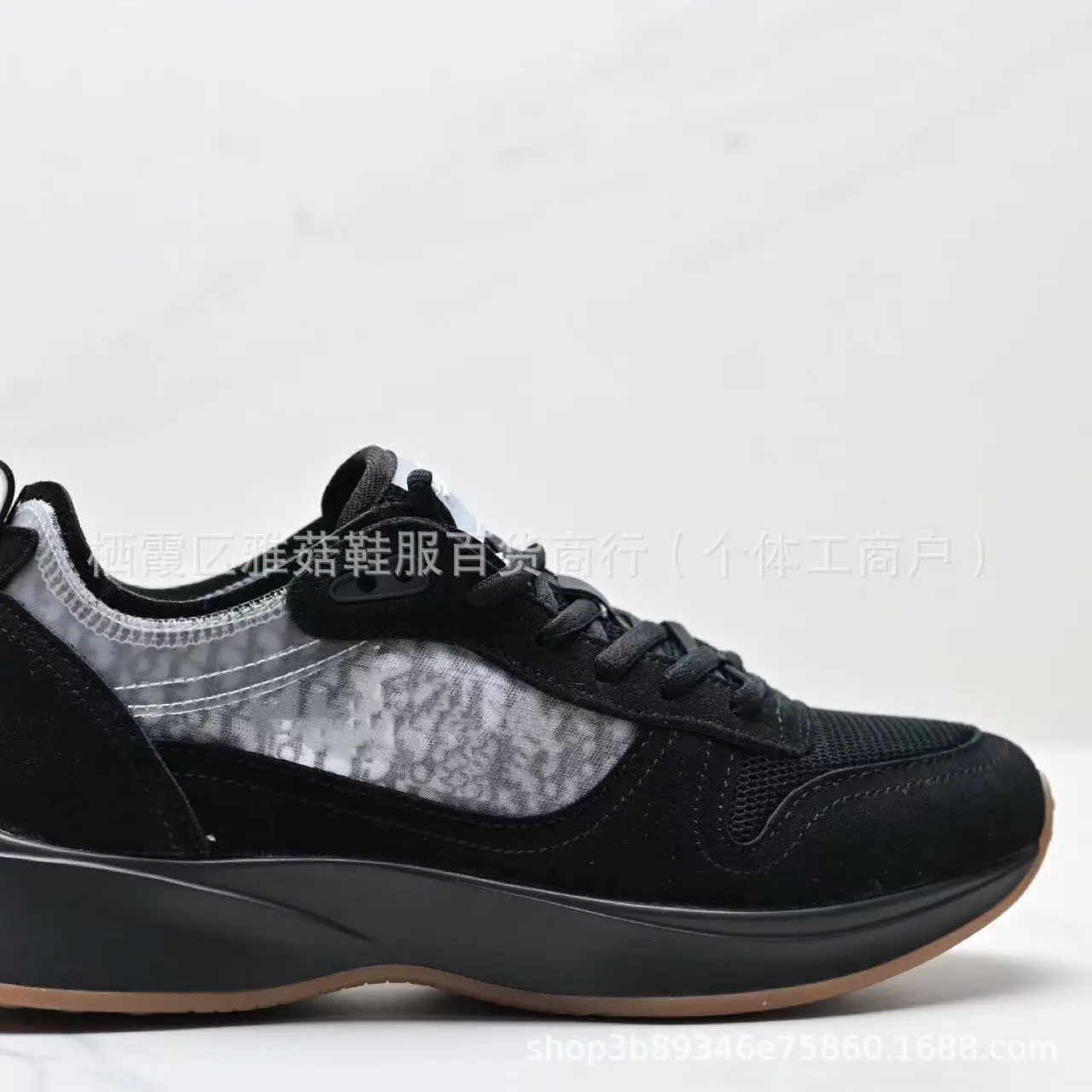 Fashionable Embroidered Low-Top Dad Shoes D-Home B25 Station Casual Thick-Heeled Sports Shoes for Men Retro Rubber Outsole