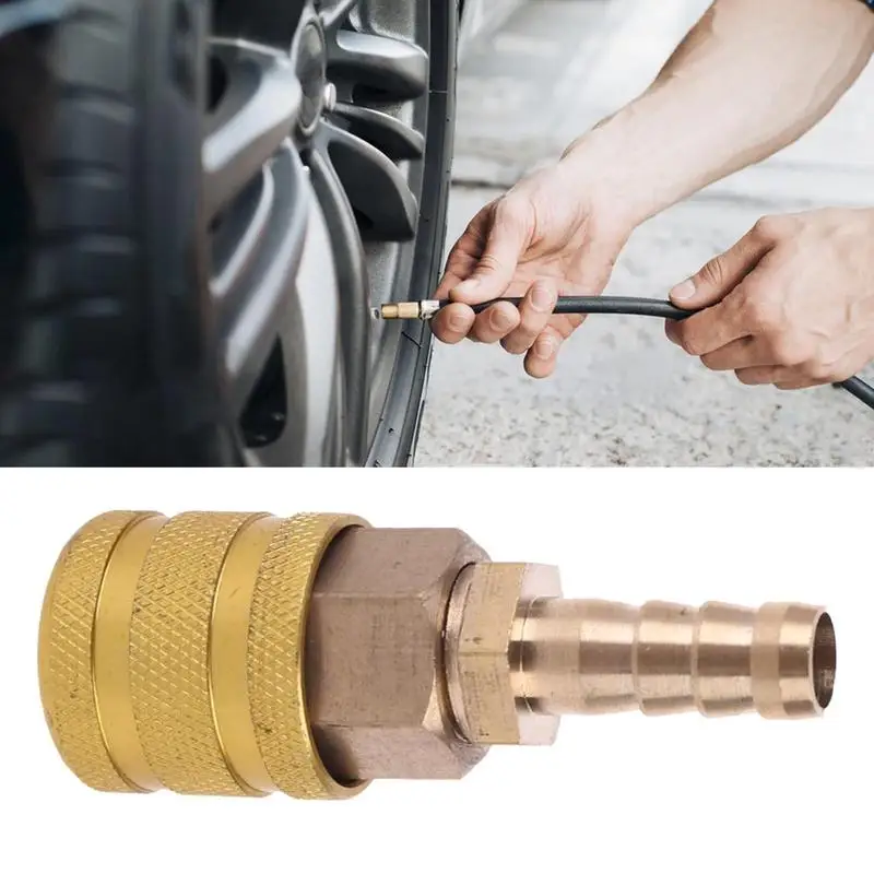 

8mm Car Tire Valve Clip Pump Nozzle Clamp Solid Brass Connect The Inflation Connector Air Chuck Inflator Pump Car Accessories