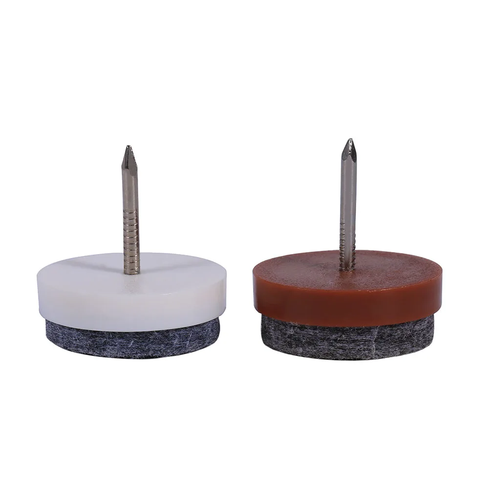 20er-Set 20mm Möbel-Filzgleiter mit Nagelbefestigung für Stuhl- und Tischbeine, Bodenschutz
