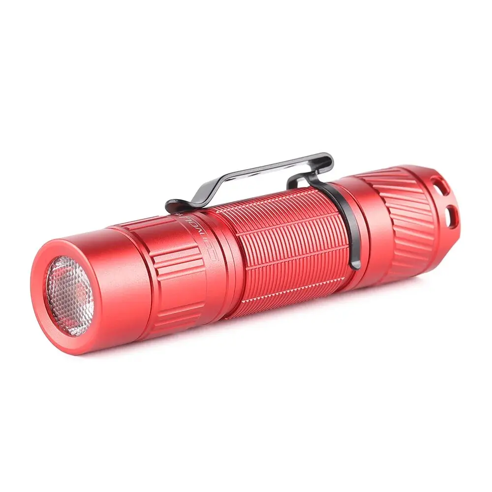 Red Convoy T5 Flashlight with 519A Linterna Led High CRI AA 14500 Torch Mini Flash Light 60deg TIR Lens Work Light Latarka