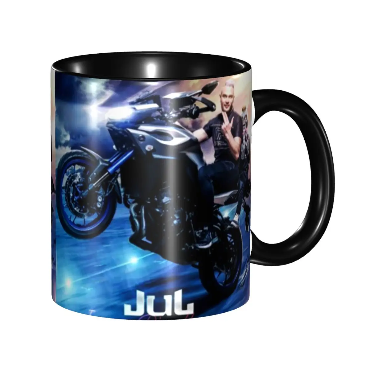 DIY Jul French Rapper Ceramic Mug Customized Coffee Cup Creative Gift