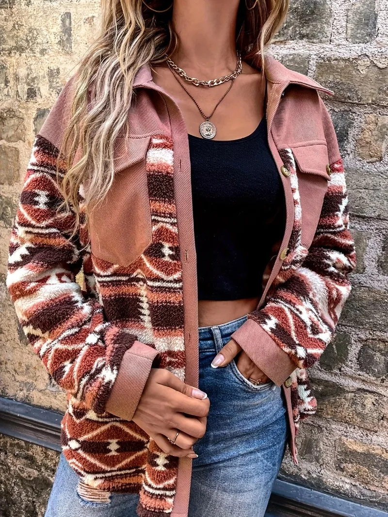 

fashion new plush temperament warm coat Women's European and American