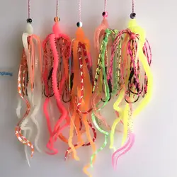 Kabura Jigging Madai Assist Hooks Strong Tai Rubbers Silicone Skirts Filaments Ribbons Different Colors Slider Jigs Tails Sinker