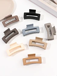 8pcs Set of Rectangular Hair Clips Solid Color Hair Clips Elegant Hair Clips for All Hairstyles Ladies Non-slip Hair Clips