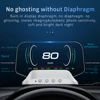 C3 네비게이션 GPS + OBD2 HUD 자동차 헤드업 디스플레이, 온보드 컴퓨터 프로젝터, HUD 속도 연료 소비, 자동차 속도계 프로젝션 1